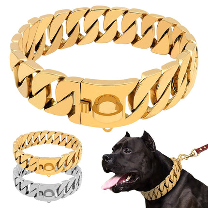 Strong Chain Styled Dog Collar - wnkrs