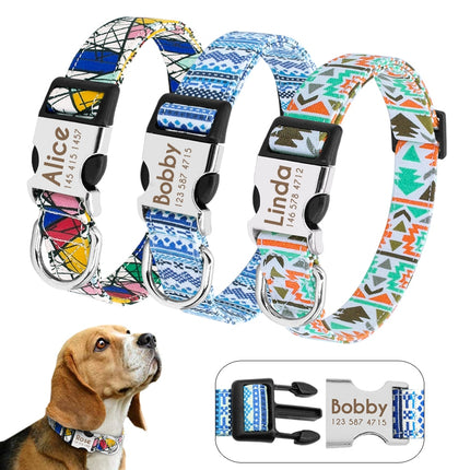 Dog's Boho Print Collar - wnkrs