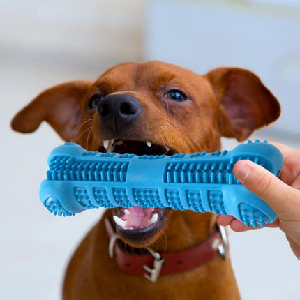 Soft Silicone Bone-Shaped Dog Toothbrush - wnkrs