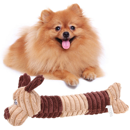 Amusing Dog Shaped Chewing Plush Pet's Toy - wnkrs