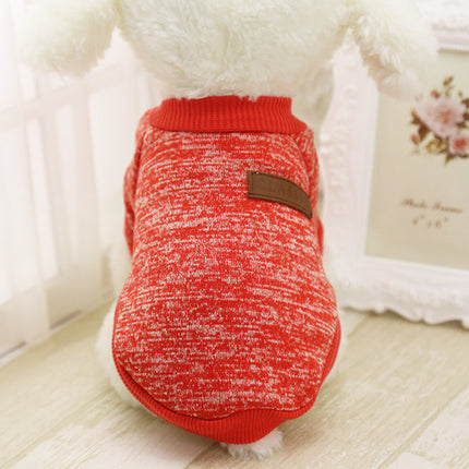 Warm Cotton Melange Color Dog’s Sweater - wnkrs