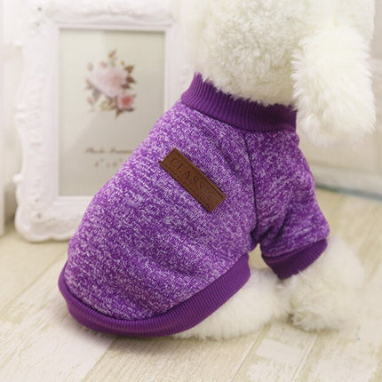Warm Cotton Melange Color Dog’s Sweater - wnkrs