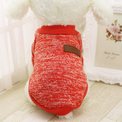 Warm Cotton Melange Color Dog’s Sweater - wnkrs