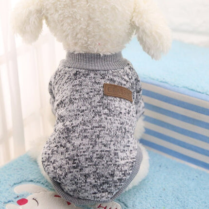 Warm Cotton Melange Color Dog’s Sweater - wnkrs