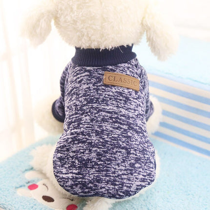 Warm Cotton Melange Color Dog’s Sweater - wnkrs