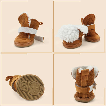 Pet's Plush Winter Socks 4 Pcs Set - wnkrs