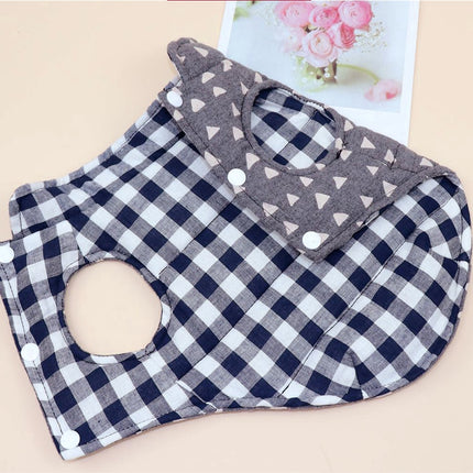 Plaid Print Vest for Dogs - wnkrs