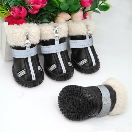 Reflective Warm Dog Shoes 4 pcs Set - wnkrs