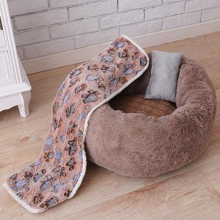 Fleece Round Bed for Cats - wnkrs