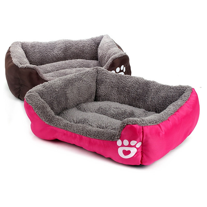 Warm Waterproof Fleece Pet Bed