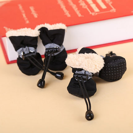 Soft Plush Anti-Slip Winter Shoes for Dogs - wnkrs