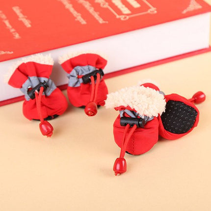 Soft Plush Anti-Slip Winter Shoes for Dogs - wnkrs