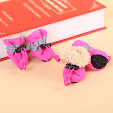 Soft Plush Anti-Slip Winter Shoes for Dogs - wnkrs