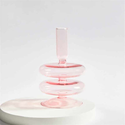 Pillar Shaped Glass Candle Holder - wnkrs