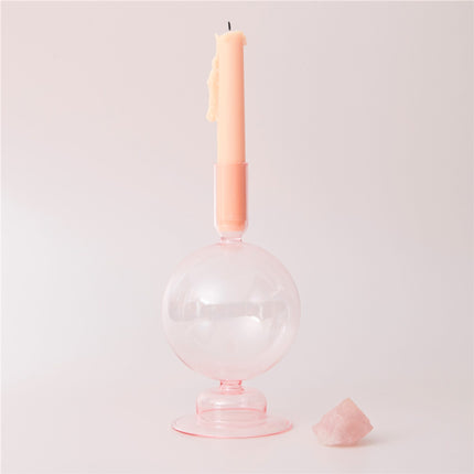 Pillar Shaped Glass Candle Holder - wnkrs