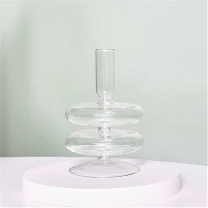 Pillar Shaped Glass Candle Holder - wnkrs