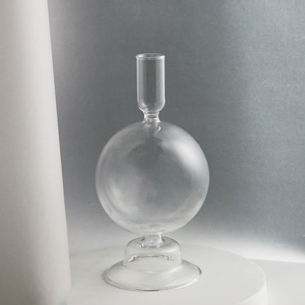 Pillar Shaped Glass Candle Holder - wnkrs