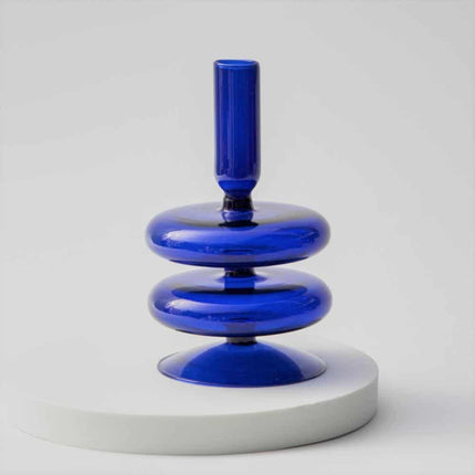 Pillar Shaped Glass Candle Holder - wnkrs