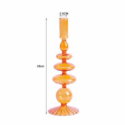 Nordic Multicolored Glass Candle Holder - wnkrs