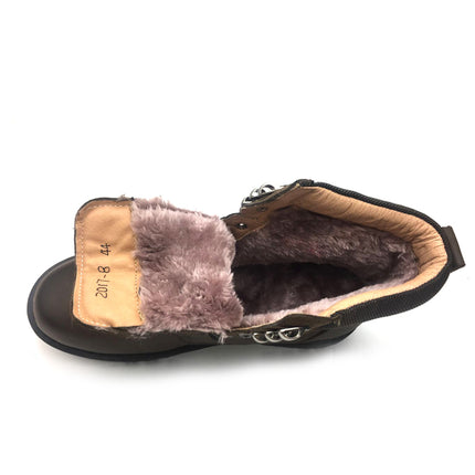 Warm Waterproof Genuine Leather Men's Boots - Wnkrs