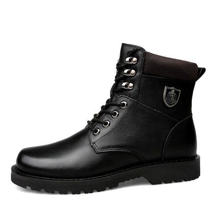 Warm Waterproof Genuine Leather Men's Boots - Wnkrs