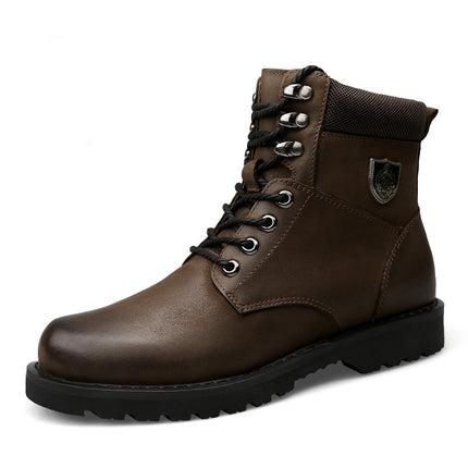 Warm Waterproof Genuine Leather Men's Boots - Wnkrs