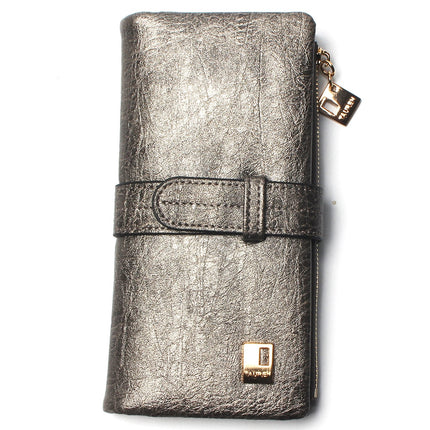 Women's Nubuck Leather Long Wallet - Wnkrs