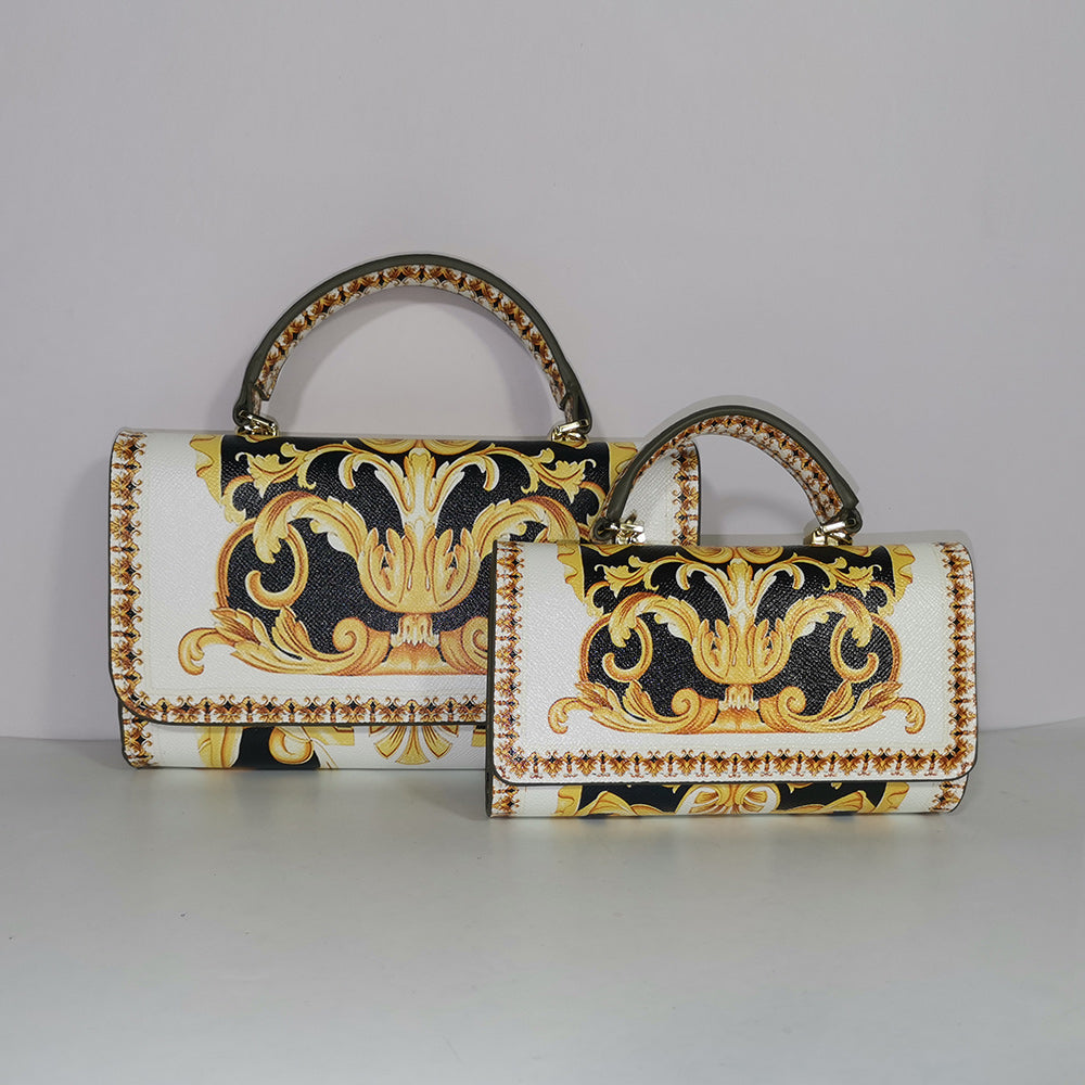 Colorful Printed Chain Mini Handbag