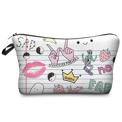 Fashion Women's 3D Printed Cosmetic Bags - Wnkrs