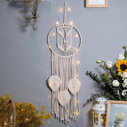 Macramé Cotton Woven Dream Catcher Wall Decoration - wnkrs