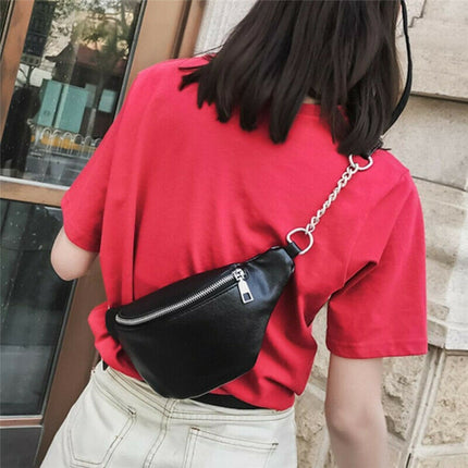 Women's Fashion Waist Leather Bag - Wnkrs