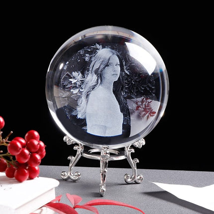 Personalized Crystal Photo Ball for Girlfriend - wnkrs
