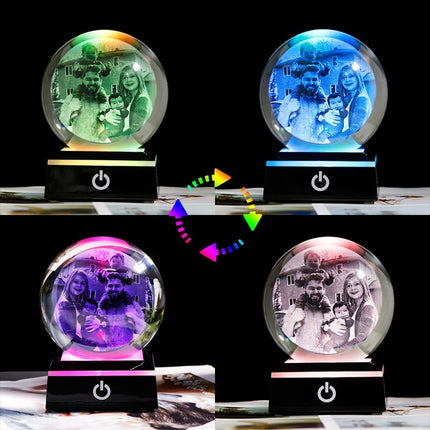 Personalized Crystal Photo Ball for Girlfriend - wnkrs