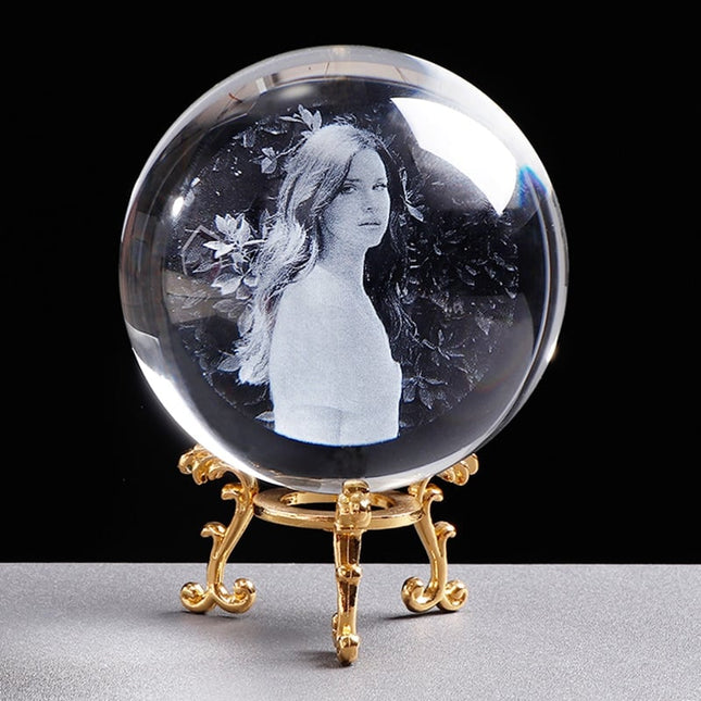 Personalized Crystal Photo Ball for Girlfriend - wnkrs