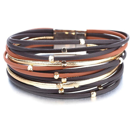 Boho Genuine Leather Bracelet for Women - Wnkrs