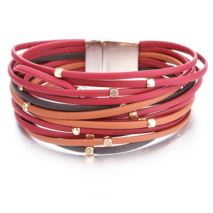 Boho Genuine Leather Bracelet for Women - Wnkrs