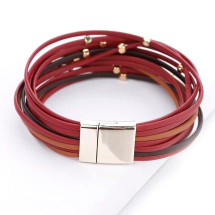 Boho Genuine Leather Bracelet for Women - Wnkrs