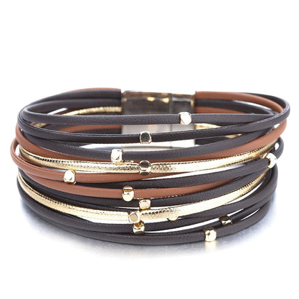 Boho Genuine Leather Bracelet for Women - Wnkrs