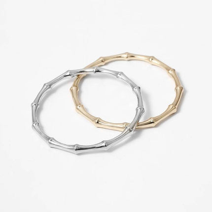 Women's Oversized Chain Bracelet 2 Pcs Set - Wnkrs