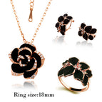 rose-gold-black-pendant-earrings-ring