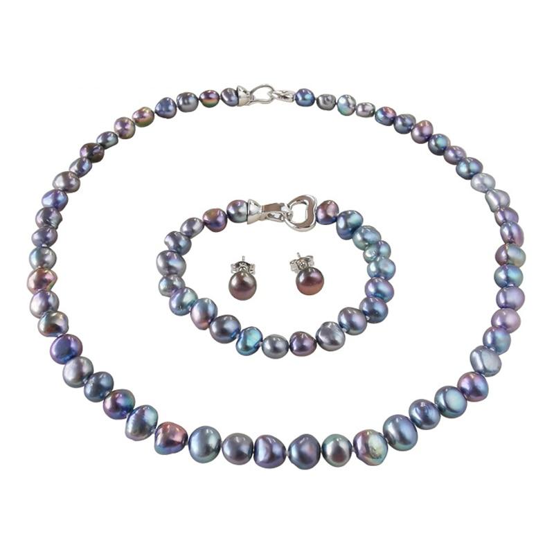 Women's Baroque Pearl Jewelry Set