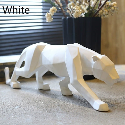Abstract Geometric Panther Figurine - wnkrs