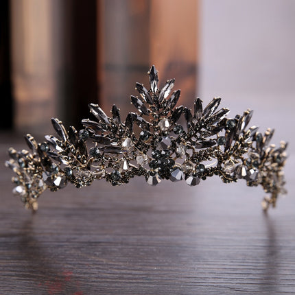 Vintage Style Rhinestone Decorated Crown for Women - Wnkrs
