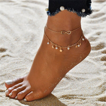 Anklet with Bohemian Style Beads - Wnkrs
