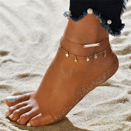 Anklet with Bohemian Style Beads - Wnkrs