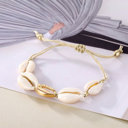 Boho Style Shell Conch Rope Anklet for Women - Wnkrs