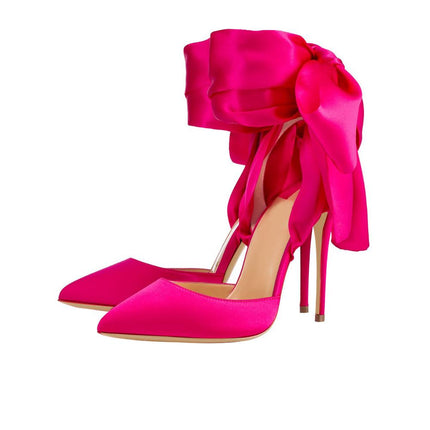Elegant Silk High Heeled Shoes - Wnkrs