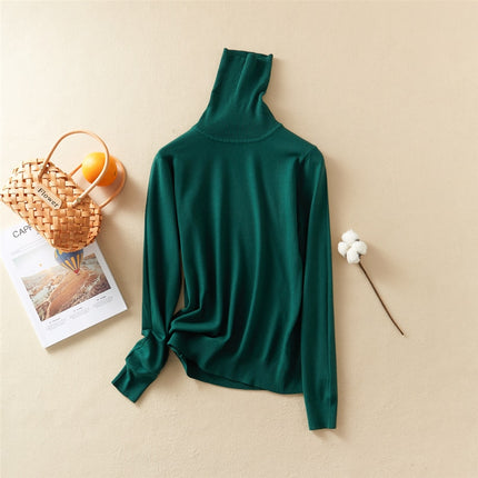 Women's Turtleneck Basic Sweater - Wnkrs