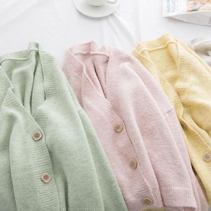 Women's Pastel Color Cardigan - Wnkrs
