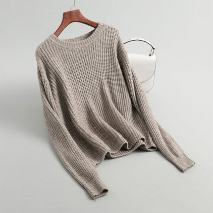 Women's Casual Round Neck Jumper - Wnkrs